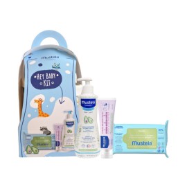 Mustela PROMO 2023 Hey Baby Kit με Μωρομάντηλα 60τμχ & Απαλό Καθαριστικό Τζελ 500ml & Kρέμα Αλλαγής Πάνας 50ml