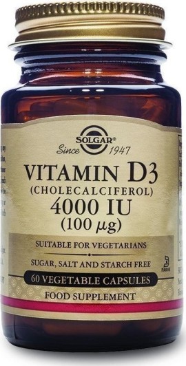 Solgar Vitamin D3 4000iu 60caps