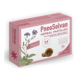 Pneosolvan Παστίλιες με Γεύση Φασκόμηλο & Μέντα για Ξηρό και Παραγωγικό Βήχα 24τμχ
