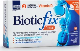 Intermed Biotic Fix Дентални пробиотици за поддържане на оралната флора 30 таблетки за дъвчене
