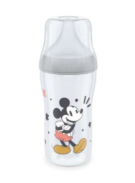 Nuk Perfect Match Πλαστικό Μπιμπερό Mickey με Θηλή Σιλικόνης M για 3m+ 260ml 10.216.337 1τμχ