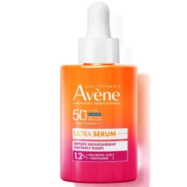 Avene Ultra Serum Cell Protection Instantly Plumps SPF50+, слънцезащитен серум за незабавно изравняване, 30 мл