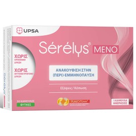 UPSA Serelys Meno Συμπλήρωμα Διατροφής για την Ανακούφιση Συμπτωμάτων στην (Περι)-Εμμηνόπαυση 30caps