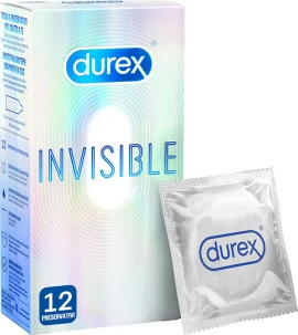 Презервативи Durex Invisible Extra Thin 12 бр.