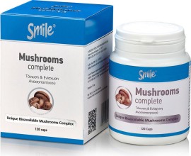 Smile Mushrooms Complete, Μίγμα Μανιταριών για Ενίσχυση Ανοσοποιητικού 120caps