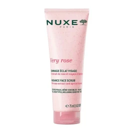 Nuxe Very Rose Radiance скраб за лице за блясък, ексфолиращ крем за лице 75 мл