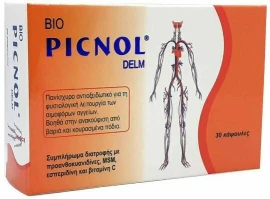 Medichrom Bio Picnol Delm Флеботонично средство за краката 30 капсули
