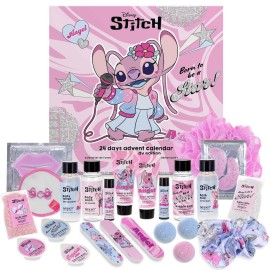 Mad Beauty Disney Angel 24-Day Bath, Body & Beauty Advent Calendar, Χριστουγεννιάτικο Ημερολόγιο με τον Stitch με 24 Προϊόντα