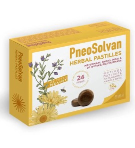 PneoSolvan Παστίλιες με Μέλι. Θυμάρι & άλλα 20 Φυτικά Εκχυλίσματα 24τμχ