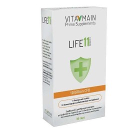 Vitamain Life 11 Συμβιωτικό Συμπλήρωμα Διατροφής με 10Δις Προβιοτικά & Πρεβιοτικά 30caps