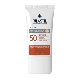 Rilastil D-Clar Униформящ слънцезащитен крем за лице SPF50 със светъл цвят 40 мл