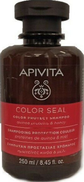 Apivita Color Seal Σαμπουάν Προστασίας Χρώματος Πρωτεΐνες Κινόα & Μέλι 250ml