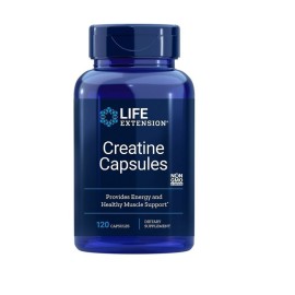 Life Extension Creatine Capsules Συμπλήρωμα Κρεατίνης για Μυική Ενδυνάμωση 120caps