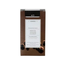 Korres Argan Oil Advanced Colorant Βαφή Μαλλιών 4.0 Καστανό Φυσικό 145ml