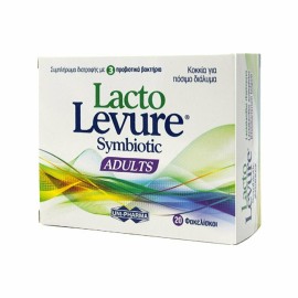 Uni-Pharma Lacto Levure Symbiotic Adults με Προβιοτικά και Πρεβιοτικά με Γεύση Λεμόνι 20 φακελίσκοι