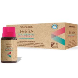 Genecom Terra Energy Συμπλήρωμα Διατροφής για Τόνωση & Ενέργεια 12 φιαλίδια