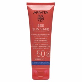 Apivita Bee Sun Safe Ενυδατικό Αναζωογονητικό Γαλάκτωμα Για Πρόσωπο & Σώμα SPF50 Travel Size 100ml