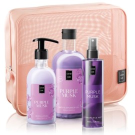 Lavish Care PROMO PACK με Purple Mask Shower Gel 500ml & Body Lotion 300ml & Purple Musk Γυναικείο Body Mist 200ml &  ΔΩΡΟ Νεσεσέρ