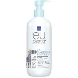 InterMed Euderma 2 σε 1 Παιδικό Σαμπουάν & Αφρόλουτρο Babyderm σε Μορφή Gel με Χαμομήλι 500ml