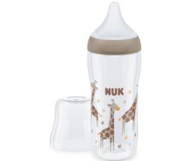 NUK Perfect Match Μπιμπερό με Μαλακή Θηλή Σιλικόνης 6m+ XL Καφέ 360ml 10.216.018
