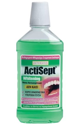 Actisept Whitening Στοματικό Διάλυμα για Λεύκανση 500ml