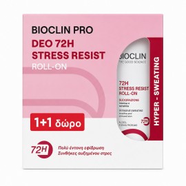 Bioclin Promo 1+1 Δώρο Pro Deo 72h Stress Resist Αποσμητικό Roll On 2x50ml
