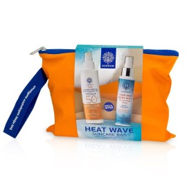 Garden Heat Wave Suncare Bag 3 Σετ με Αντηλιακό γαλάκτωμα σε spray για το πρόσωπο και σώμα 150ml & Hair and body mist 100ml