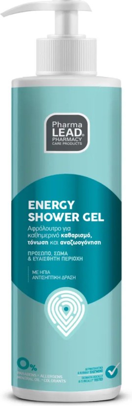 Pharmalead Energy Shower Gel Αφρόλουτρο Για Τόνωση και Αναζωογόνηση 500ml