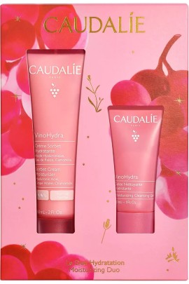 Caudalie XMAS PROMO 2025 Moisturizing Duo με Vinohydra Sorbet Moisturizing, Ελαφριά Ενυδατική Κρέμα Προσώπου 60ml & ΔΩΡΟ Vinohydra Καθαριστικό Τζελ 30ml