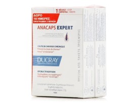 Ducray PROMO 2025 (ΔΩΡΟ 10 ημέρες) Anacaps Expert Συμπλήρωμα για την Τριχόπτωση και Υγεία των Μαλλιών 2x30caps