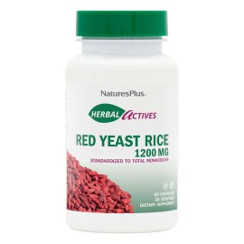 Natures Plus Herbal Actives Red Yeast Rice 1200mg Ειδικό Συμπλήρωμα Διατροφής 60 φυτικές κάψουλες