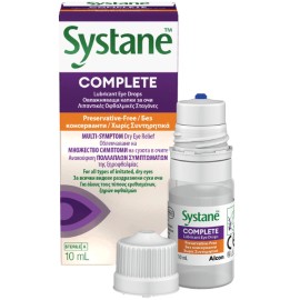 Systane Complete MDPF Λιπαντικές Οφθαλμικές Σταγόνες Χωρίς Συντηρητικά 10ml