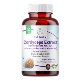 Full Health Cordyceps Extract 900mg Συμπλήρωμα Διατροφής με Εκχύλισμα Μανιταριού 60 Φυτικές Κάψουλες