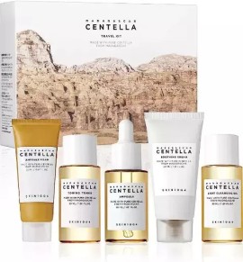 Skin1004 PROMO Travel Kit με Madagascar Centella Light Cleansing Oil 30ml & Ampoule Foam 20ml & Toning Toner 30ml & Ampoule 30ml & Soothing Cream 30ml