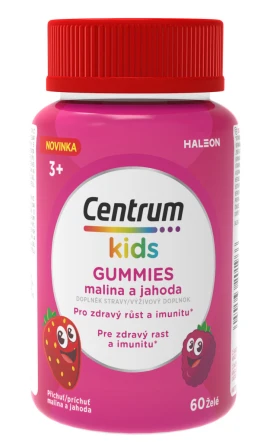 Centrum Kids Gummies Детски мултивитамин за подкрепа на имунитета Ягода 60 желирани бонбона