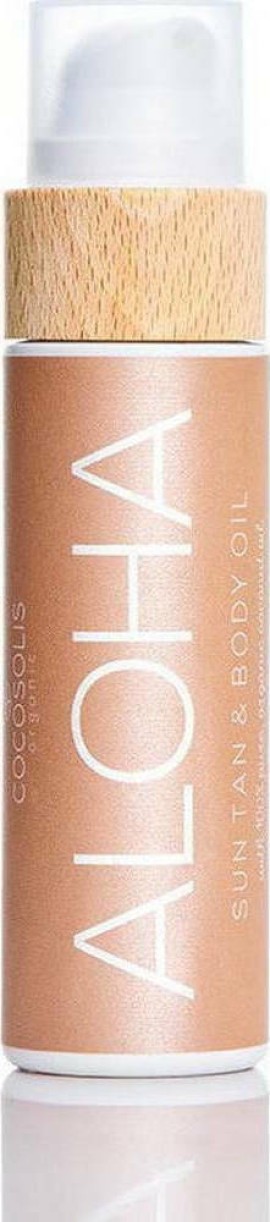 Cocosolis ALOHA Suntan & Body Oil, Λάδι Μαυρίσματος για το Σώμα σε Spray με Απαλό Άρωμα Καρύδας 110ml