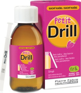 Petit Drill Σιρόπι για τον Ξηρό Βήχα με Γεύση Φράουλας από 6 Μηνών 125ml