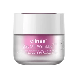 Clinea Bak Off Wrinkles Rich, дневен крем за лице против стареене със SPF20 50 мл