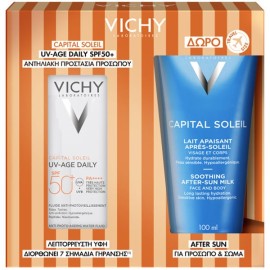 Vichy PROMO 2026 με Capital Soleil UV Age Daily SPF50+ 40ml & ΔΩΡΟ After Sun Milk 100ml