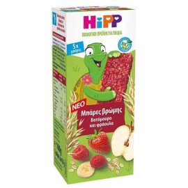 Hipp Μπάρες Βρώμης Χωρίς Ζάχαρη με Γεύση Βατόμουρο & Φράουλα 100gr για 12m+ 5τμχ 5x20gr