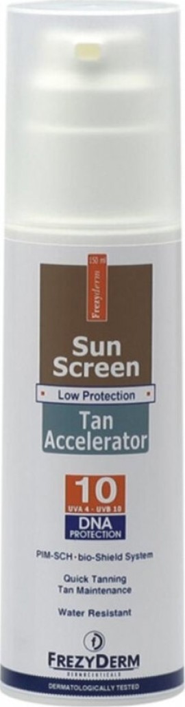 Frezyderm Sun Screen Tan Accelerator SPF10 150ml