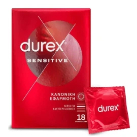 Презервативи Durex Sensitive Regular Fit 18 броя