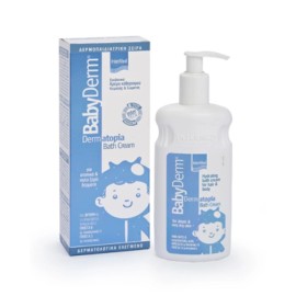 INTERMED Babyderm Dermatopia Bath Cream Ενυδατική & Μαλακτική Κρέμα Προσώπου & Σώματος για το Ατοπικό και Ξηρό Δέρμα 300ml