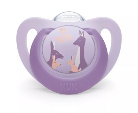 Nuk First Choice Ορθοδοντική Πιπίλα Σιλικόνης 18-36m Μωβ Καγκουρό 1τμχ 10.177.250