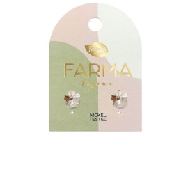 Farma Bijoux Υποαλλεργικά Σκουλαρίκια Κρύσταλλα Λουλούδια 5mm, 1 ζευγάρι BE210C01