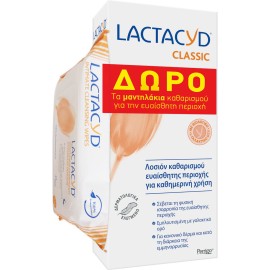 Lactacyd PROMO με Intimate Lotion 300ml & Δώρο Intimate Wipes 15τμχ