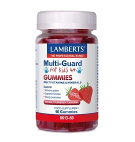 Lamberts Multi-Guard for Kids, Πολυβιταμίνη για Παιδιά, Φράουλα 60 ζελεδάκια