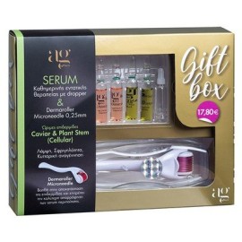Ag Pharm Gift Box Caviar Serum 3x2ml, Plant Serum 2x2ml & Derma Roller 0.25mm