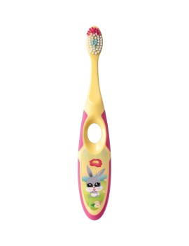 Jordan Kids Toothbrush Step by Step Soft, Μαλακή Παιδική Οδοντόβουρτσα 3-5 Ετών Κίτρινο 1τμχ