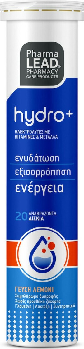 Pharmalead Hydro PLUS Ηλεκτρολύτες 20tbas αναβράζοντα Λεμόνι